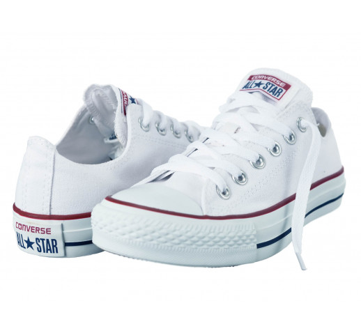 Женские/мужские кеды Converse All Star белые низкие White low